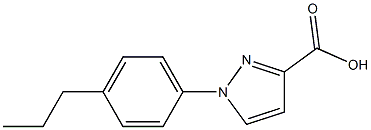 1-(4-propylphenyl)-1H-pyrazole-3-carboxylic acid Struktur