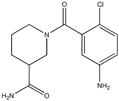 1-(5-amino-2-chlorobenzoyl)piperidine-3-carboxamide Struktur