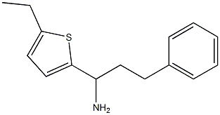 1-(5-ethylthiophen-2-yl)-3-phenylpropan-1-amine Struktur