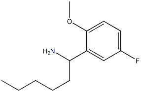 1-(5-fluoro-2-methoxyphenyl)hexan-1-amine Struktur