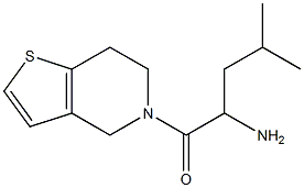 1-(6,7-dihydrothieno[3,2-c]pyridin-5(4H)-yl)-4-methyl-1-oxopentan-2-amine Struktur