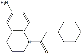 1-(6-amino-1,2,3,4-tetrahydroquinolin-1-yl)-2-cyclohexylethan-1-one Struktur