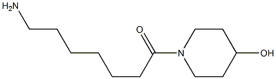 1-(7-aminoheptanoyl)piperidin-4-ol Struktur