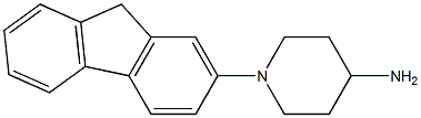 1-(9H-fluoren-2-yl)piperidin-4-amine Struktur