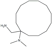 1-(aminomethyl)-N,N-dimethylcyclododecan-1-amine Struktur