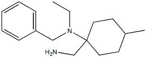 1-(aminomethyl)-N-benzyl-N-ethyl-4-methylcyclohexan-1-amine Struktur