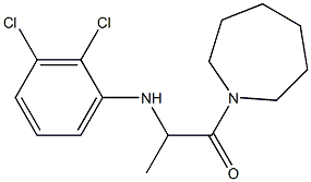 1-(azepan-1-yl)-2-[(2,3-dichlorophenyl)amino]propan-1-one Struktur