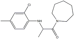 1-(azepan-1-yl)-2-[(2-chloro-4-methylphenyl)amino]propan-1-one Struktur