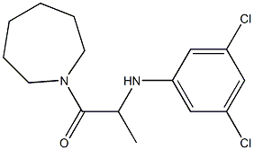 1-(azepan-1-yl)-2-[(3,5-dichlorophenyl)amino]propan-1-one Struktur