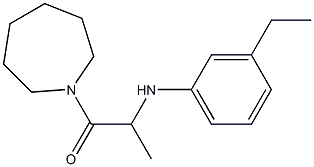 1-(azepan-1-yl)-2-[(3-ethylphenyl)amino]propan-1-one Struktur