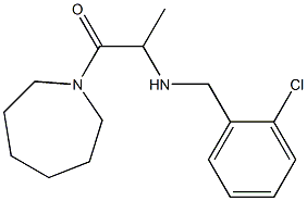 1-(azepan-1-yl)-2-{[(2-chlorophenyl)methyl]amino}propan-1-one Struktur