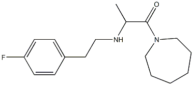 1-(azepan-1-yl)-2-{[2-(4-fluorophenyl)ethyl]amino}propan-1-one Struktur