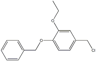 1-(benzyloxy)-4-(chloromethyl)-2-ethoxybenzene Struktur