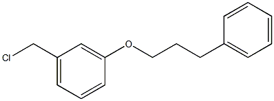 1-(chloromethyl)-3-(3-phenylpropoxy)benzene Struktur