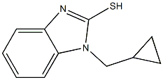 1-(cyclopropylmethyl)-1H-1,3-benzodiazole-2-thiol Struktur