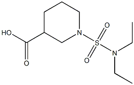 1-(diethylsulfamoyl)piperidine-3-carboxylic acid Struktur