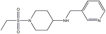 1-(ethanesulfonyl)-N-(pyridin-3-ylmethyl)piperidin-4-amine Struktur