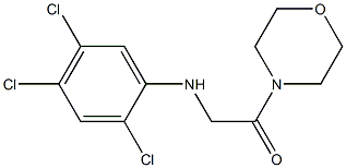 1-(morpholin-4-yl)-2-[(2,4,5-trichlorophenyl)amino]ethan-1-one Struktur