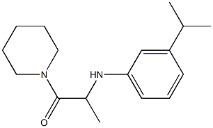 1-(piperidin-1-yl)-2-{[3-(propan-2-yl)phenyl]amino}propan-1-one Struktur