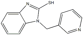 1-(pyridin-3-ylmethyl)-1H-1,3-benzodiazole-2-thiol Struktur