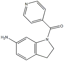 1-(pyridin-4-ylcarbonyl)-2,3-dihydro-1H-indol-6-amine Struktur