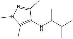 1,3,5-trimethyl-N-(3-methylbutan-2-yl)-1H-pyrazol-4-amine Struktur