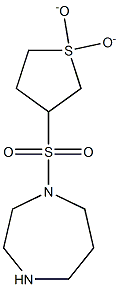 1-[(1,1-dioxidotetrahydrothien-3-yl)sulfonyl]-1,4-diazepane Struktur