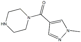 1-[(1-methyl-1H-pyrazol-4-yl)carbonyl]piperazine Struktur