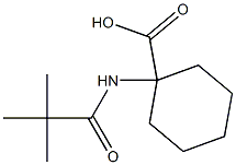 1-[(2,2-dimethylpropanoyl)amino]cyclohexanecarboxylic acid Struktur