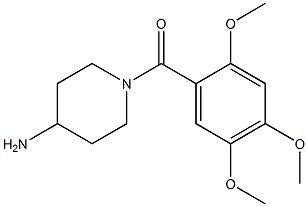 1-[(2,4,5-trimethoxyphenyl)carbonyl]piperidin-4-amine Struktur