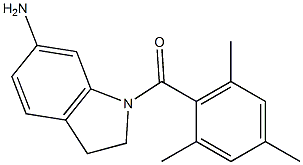 1-[(2,4,6-trimethylphenyl)carbonyl]-2,3-dihydro-1H-indol-6-amine Struktur