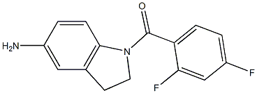 1-[(2,4-difluorophenyl)carbonyl]-2,3-dihydro-1H-indol-5-amine Struktur