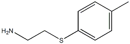 1-[(2-aminoethyl)sulfanyl]-4-methylbenzene Struktur