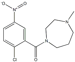 1-[(2-chloro-5-nitrophenyl)carbonyl]-4-methyl-1,4-diazepane Struktur