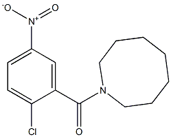 1-[(2-chloro-5-nitrophenyl)carbonyl]azocane Struktur