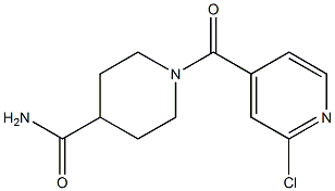 1-[(2-chloropyridin-4-yl)carbonyl]piperidine-4-carboxamide Struktur