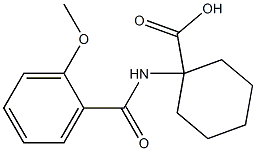 1-[(2-methoxybenzoyl)amino]cyclohexanecarboxylic acid Struktur