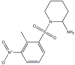 1-[(2-methyl-3-nitrobenzene)sulfonyl]piperidin-2-amine Struktur