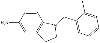 1-[(2-methylphenyl)methyl]-2,3-dihydro-1H-indol-5-amine Struktur