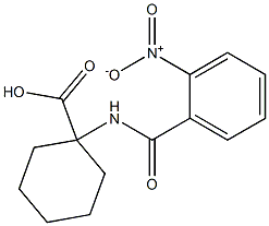 1-[(2-nitrobenzoyl)amino]cyclohexanecarboxylic acid Struktur