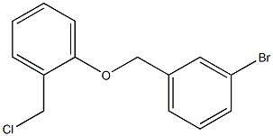 1-[(3-bromophenyl)methoxy]-2-(chloromethyl)benzene Struktur