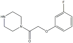 1-[(3-fluorophenoxy)acetyl]piperazine Struktur