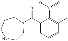 1-[(3-methyl-2-nitrophenyl)carbonyl]-1,4-diazepane Struktur