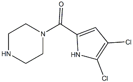 1-[(4,5-dichloro-1H-pyrrol-2-yl)carbonyl]piperazine Struktur