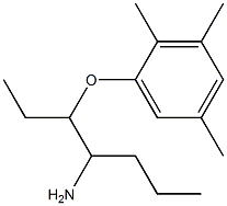 1-[(4-aminoheptan-3-yl)oxy]-2,3,5-trimethylbenzene Struktur