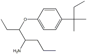 1-[(4-aminoheptan-3-yl)oxy]-4-(2-methylbutan-2-yl)benzene Struktur