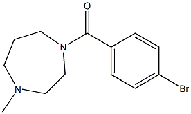 1-[(4-bromophenyl)carbonyl]-4-methyl-1,4-diazepane Struktur