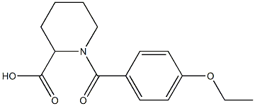 1-[(4-ethoxyphenyl)carbonyl]piperidine-2-carboxylic acid Struktur