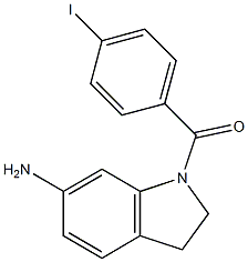 1-[(4-iodophenyl)carbonyl]-2,3-dihydro-1H-indol-6-amine Struktur