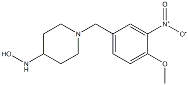 1-[(4-methoxy-3-nitrophenyl)methyl]piperidine-4-hydroxylamine Struktur